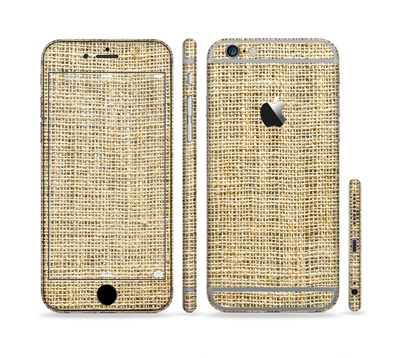 The Burlap Texture Sectioned Skin Series for the Apple iPhone 6/6s