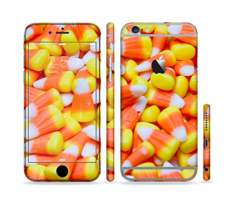 The Candy Corn Sectioned Skin Series for the Apple iPhone 6/6s