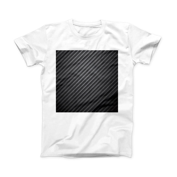 The Carbon Fiber Texture ink-Fuzed Front Spot Graphic Unisex Soft-Fitted Tee Shirt