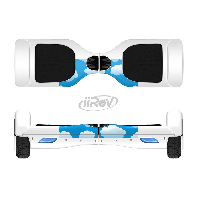 The Cartoon Cloudy Sky Full-Body Skin Set for the Smart Drifting SuperCharged iiRov HoverBoard