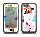 The Cartoon Emotional Owls with Polkadots Apple iPhone 6/6s LifeProof Fre Case Skin Set