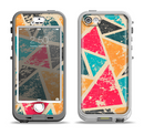 The Chipped Colorful Retro Triangles Apple iPhone 5-5s LifeProof Nuud Case Skin Set