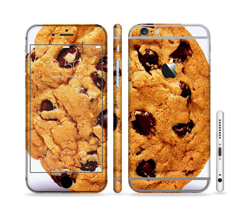 The Chocolate Chip Cookie Sectioned Skin Series for the Apple iPhone 6/6s