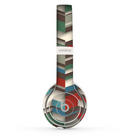 The Choppy 3d Red & Green Zigzag Pattern Skin Set for the Beats by Dre Solo 2 Wireless Headphones