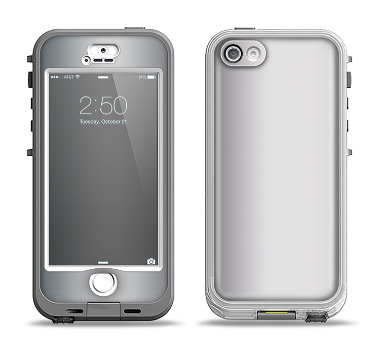 The Chrome Reflective Apple iPhone 5-5s LifeProof Nuud Case Skin Set