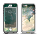 The Cloudy Grunge Green Universe Apple iPhone 5-5s LifeProof Nuud Case Skin Set
