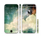 The Cloudy Grunge Green Universe Sectioned Skin Series for the Apple iPhone 6/6s Plus