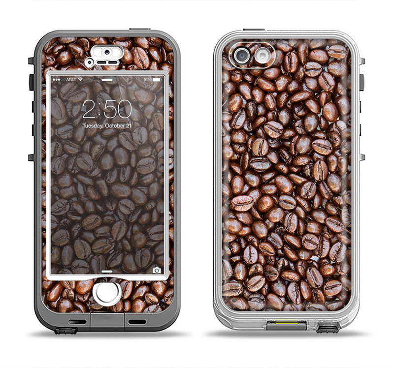 The Coffee Beans Apple iPhone 5-5s LifeProof Nuud Case Skin Set