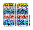 The Color Striped Vector Leopard Print Sectioned Skin Series for the Apple iPhone 6/6s Plus
