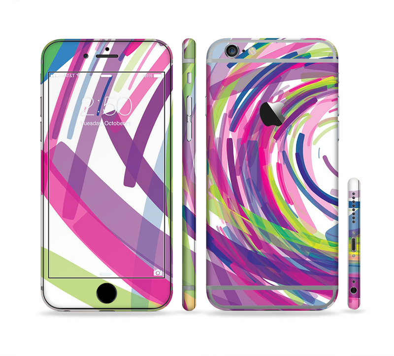 The Color Strokes Sectioned Skin Series for the Apple iPhone 6/6s Plus