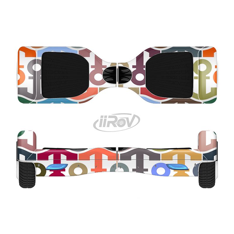 The Color Vector Anchor Collage Full-Body Skin Set for the Smart Drifting SuperCharged iiRov HoverBoard