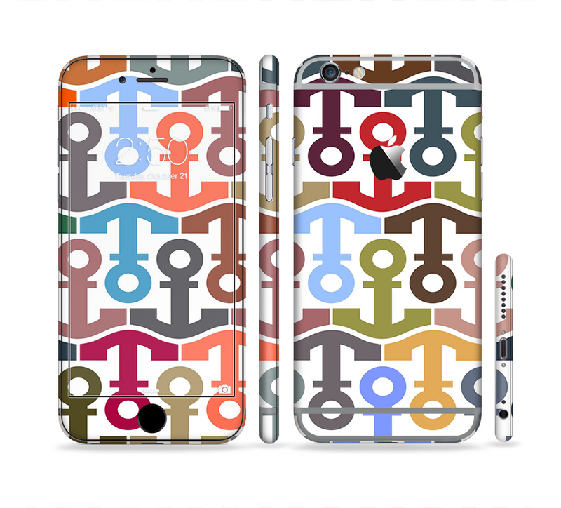 The Color Vector Anchor Collage Sectioned Skin Series for the Apple iPhone 6/6s
