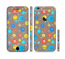 The Colored Buttons and Needles Sectioned Skin Series for the Apple iPhone 6/6s Plus
