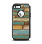 The Colored Vintage Solid Wood Planks Apple iPhone 5-5s Otterbox Defender Case Skin Set