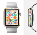The Colorful Abstract Plaid Intersect Full-Body Skin Set for the Apple Watch