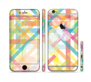 The Colorful Abstract Plaid Intersect Sectioned Skin Series for the Apple iPhone 6/6s