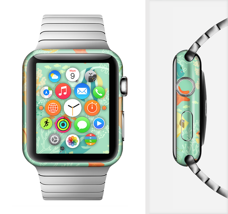The Colorful Bright Saltwater Fish Full-Body Skin Set for the Apple Watch