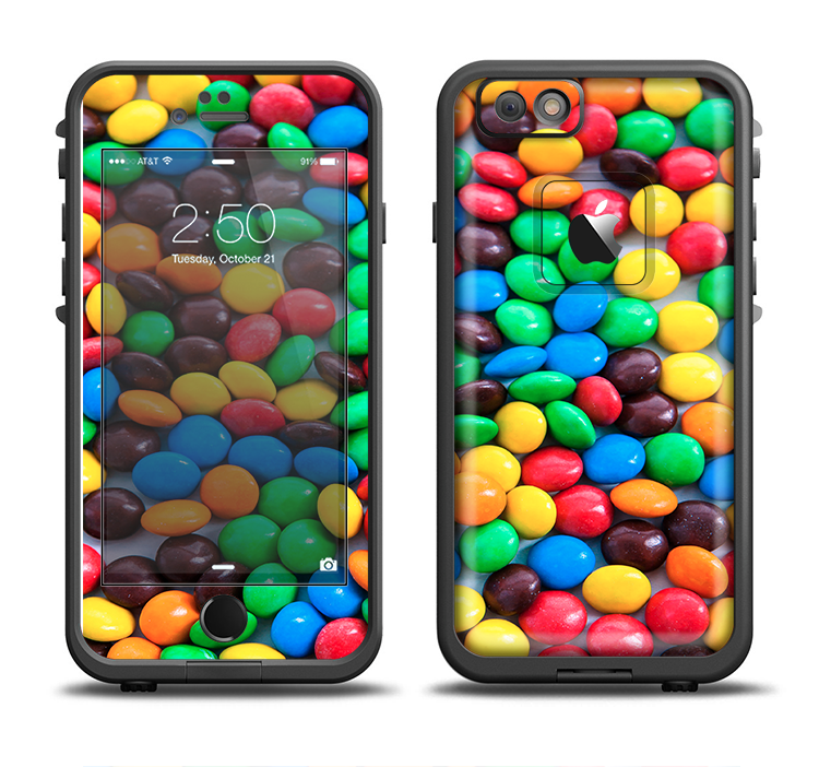 The Colorful Candy Apple iPhone 6/6s LifeProof Fre Case Skin Set