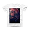 The Colorful Deep Space Nebula ink-Fuzed Front Spot Graphic Unisex Soft-Fitted Tee Shirt