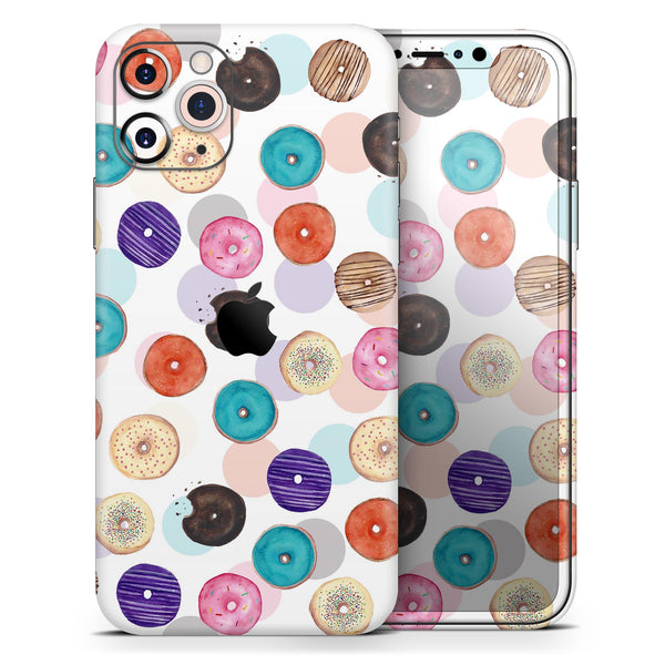 The Colorful Donut Overlay  - Skin-Kit compatible with the Apple iPhone 12, 12 Pro Max, 12 Mini, 11 Pro or 11 Pro Max (All iPhones Available)
