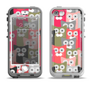 The Colorful Hypnotic Cats Apple iPhone 5-5s LifeProof Nuud Case Skin Set
