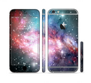 The Colorful Neon Space Nebula Sectioned Skin Series for the Apple iPhone 6/6s Plus