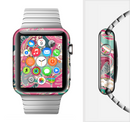 The Colorful Pink & Teal Seamless Paisley Full-Body Skin Set for the Apple Watch