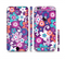 The Colorful Purple Flower Sprouts Sectioned Skin Series for the Apple iPhone 6/6s Plus