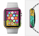 The Colorful Segmented Wheels Full-Body Skin Set for the Apple Watch
