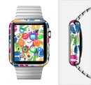 The Colorful Vector Footprints Full-Body Skin Set for the Apple Watch
