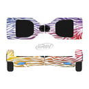 The Colorful Vector Zebra Animal Print Full-Body Skin Set for the Smart Drifting SuperCharged iiRov HoverBoard