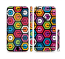 The Colorful Vibrant Hexagons Sectioned Skin Series for the Apple iPhone 6/6s