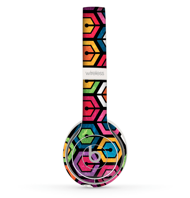 The Colorful Vibrant Hexagons Skin Set for the Beats by Dre Solo 2 Wireless Headphones
