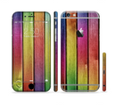 The Colorful Vivid Wood Planks Sectioned Skin Series for the Apple iPhone 6/6s