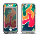 The Colorful WIld Abstract Color Pattern Apple iPhone 5-5s LifeProof Nuud Case Skin Set