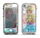 The Colorful WaterColor Floral Apple iPhone 5-5s LifeProof Nuud Case Skin Set