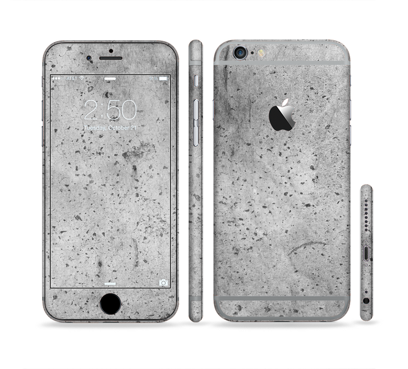 The Concrete Grunge Texture Sectioned Skin Series for the Apple iPhone 6/6s