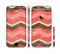The Coral & Brown Wide Chevron Pattern Vintage V1 Sectioned Skin Series for the Apple iPhone 6/6s