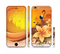 The Coral Colored Floral Pelical Sectioned Skin Series for the Apple iPhone 6/6s