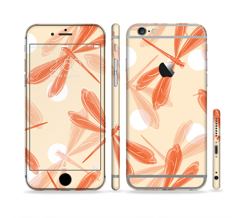 The Coral DragonFly Sectioned Skin Series for the Apple iPhone 6/6s Plus