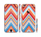 The Coral & Red Chevron Zig Zag Pattern V43 Sectioned Skin Series for the Apple iPhone 6/6s Plus