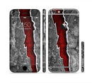 The Cracked Red Core Sectioned Skin Series for the Apple iPhone 6/6s