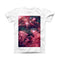 The Crimson Nebula ink-Fuzed Front Spot Graphic Unisex Soft-Fitted Tee Shirt