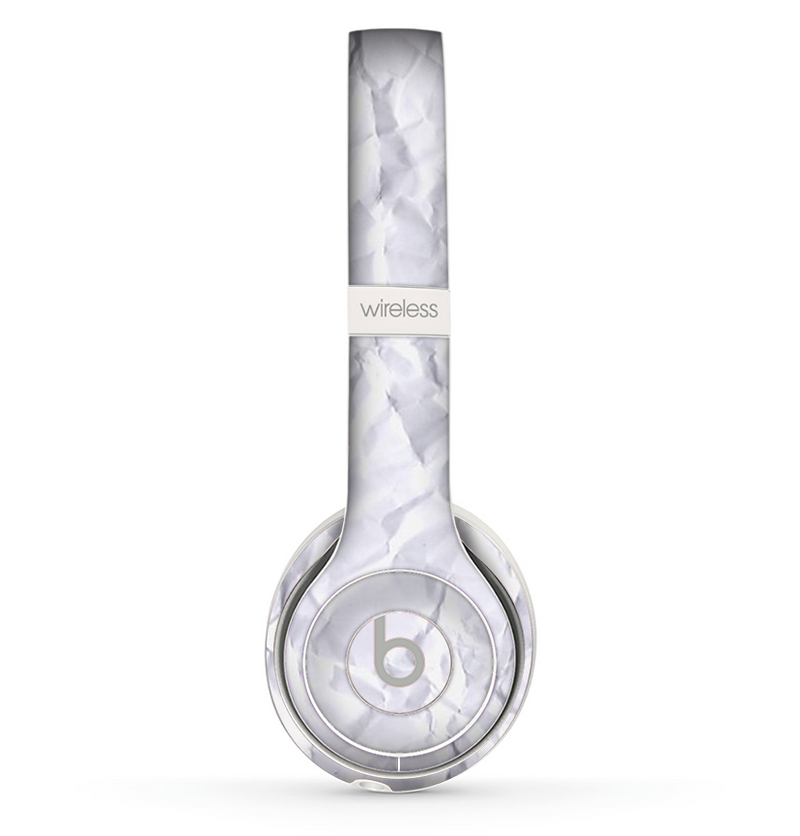 The Crumpled White Paper Skin Set for the Beats by Dre Solo 2 Wireless Headphones