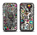 The Cute, Colorful One-Eyed Cats Pattern Apple iPhone 6/6s LifeProof Fre Case Skin Set