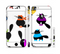 The Cute Fashion Cats Sectioned Skin Series for the Apple iPhone 6/6s
