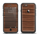 The Dark-Grained Wood Planks V4 Apple iPhone 6/6s LifeProof Fre Case Skin Set