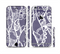 The Dark Blue & White Lace Design Sectioned Skin Series for the Apple iPhone 6/6s Plus