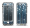 The Dark Blue & White Shimmer Strips Apple iPhone 5-5s LifeProof Nuud Case Skin Set