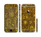 The Dark Brown and Gold Sketched Lace Patterns v21 Sectioned Skin Series for the Apple iPhone 6/6s